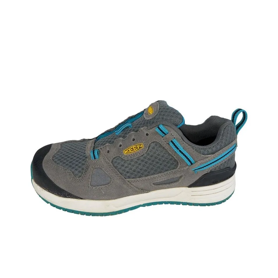 KEEN Cushioning Wear Resistant Low Top Running Shoes Women's Blue Gray