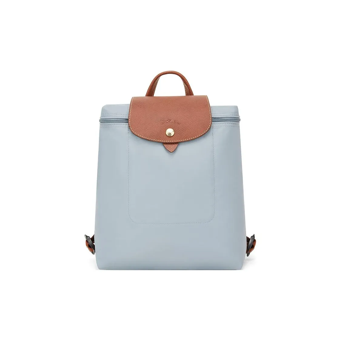 LONGCHAMP Le Pliage Recycled Polyamide Canvas Backpack Women's Blue & Brown