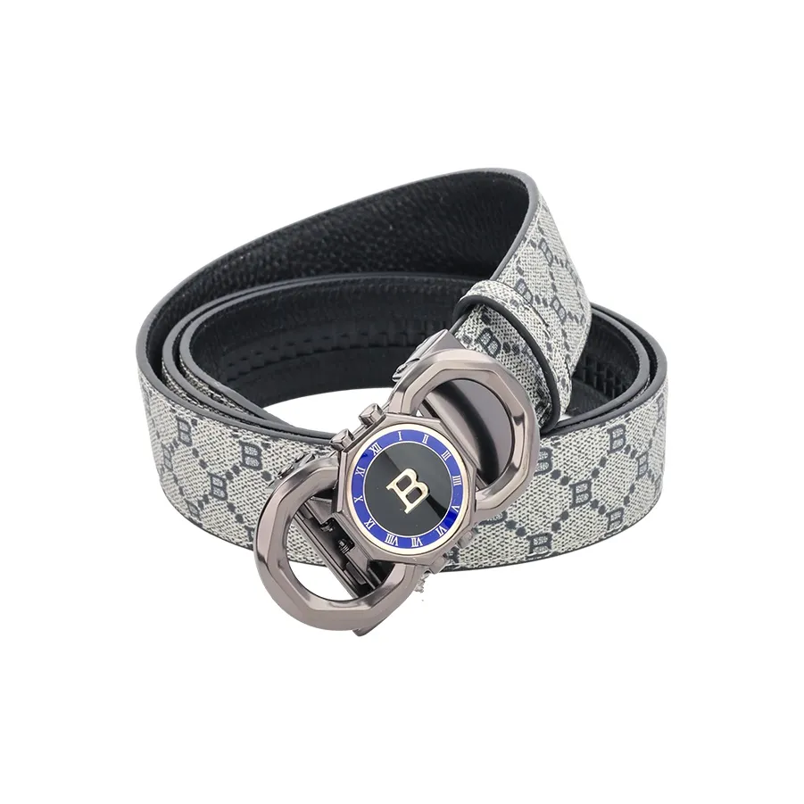NINE NAIL Cow Leather Genuine Leather Men's Belt Men's Width 3.5CM