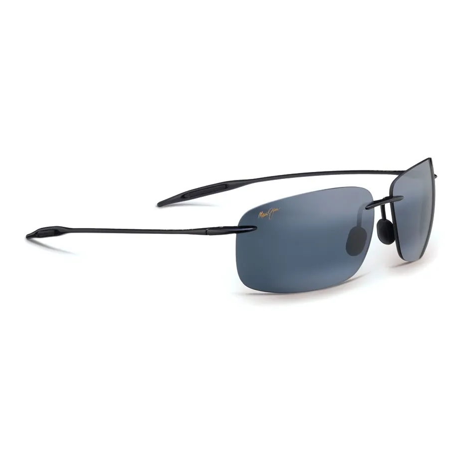Maui Jim Nylon Rectangular Sunglasses Men's Black