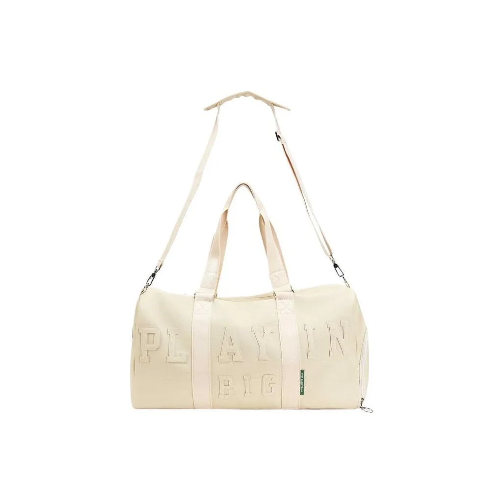 XTEP PU Synthetic Leather Tote Bag, Shopping Bag, Crossbody Bag Regular Unisex Light Khaki