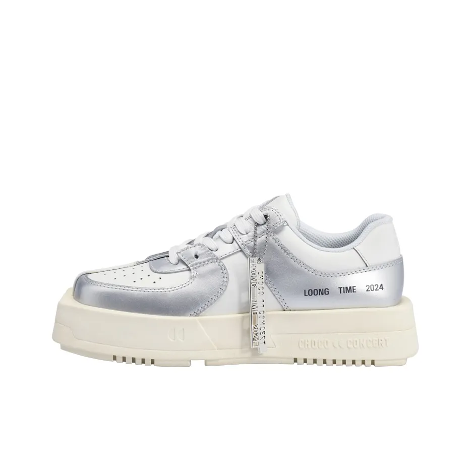 CHOCO CONCERT Низкий топ Скейтборд Кроссовки Унисекс Серебряный