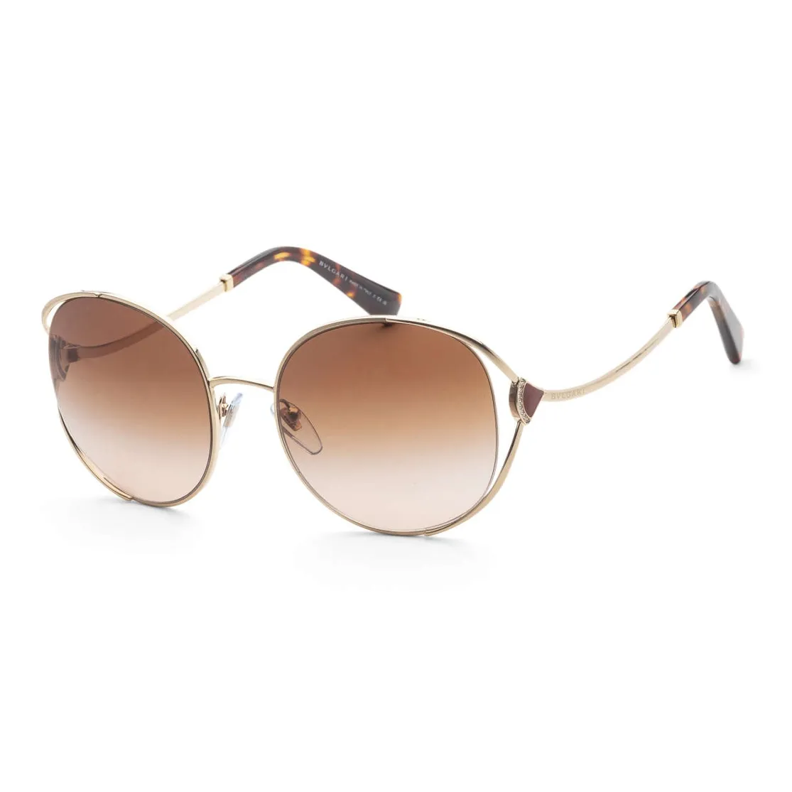 LONGCHAMP Metal Irregular Shape Sunglasses Unisex Gold