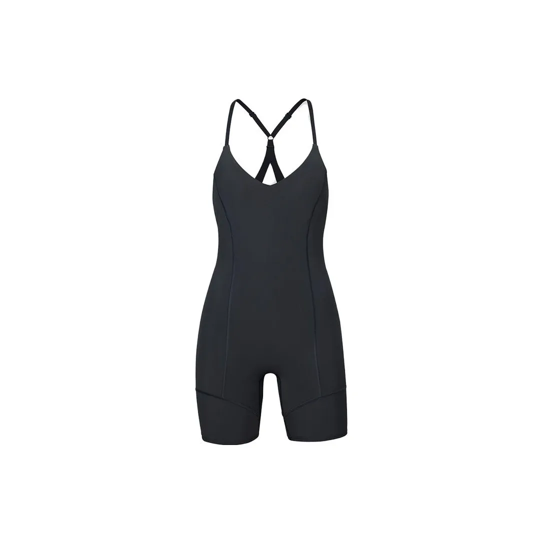 Lululemon LAB Nulux™ And Mesh And Mesh Nulux™ Fabric Jumpsuit Women's Dark Gray