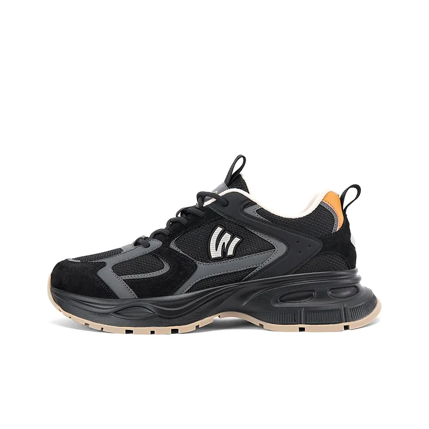 WALK SOUL Low Top Travel Shoes Men's Black Rock Gray