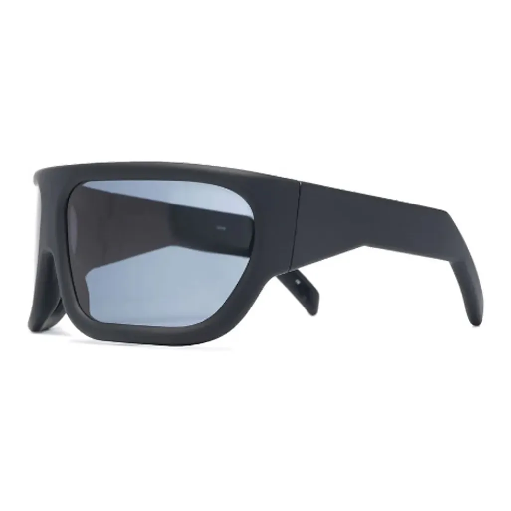 RICK OWENS/RO Acetate Irregular Shape Sunglasses Unisex Black
