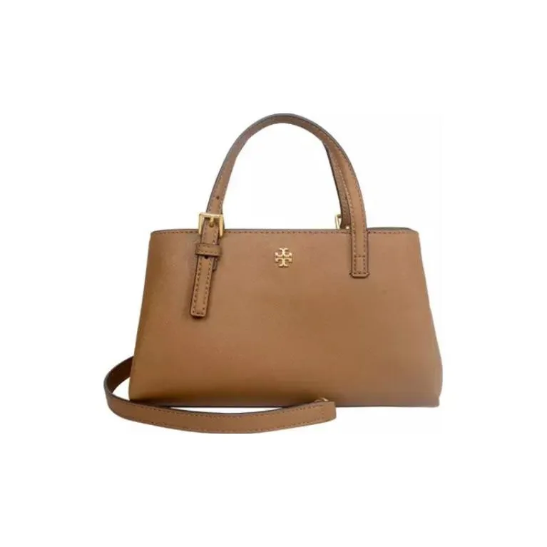 TORY BURCH Cow Leather Portable Crossbody Bag, Shoulder Bag Medium Size Women's Brown