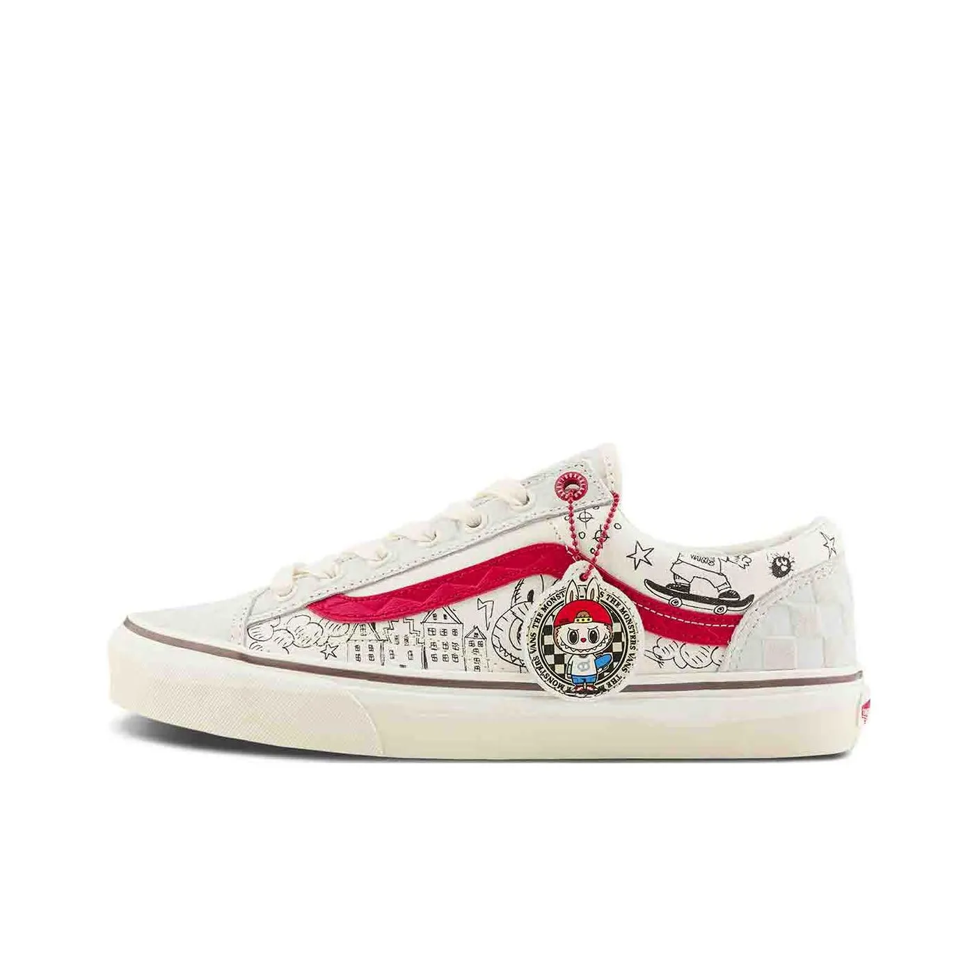 The Monsters X Vans Style 36 'White Red'