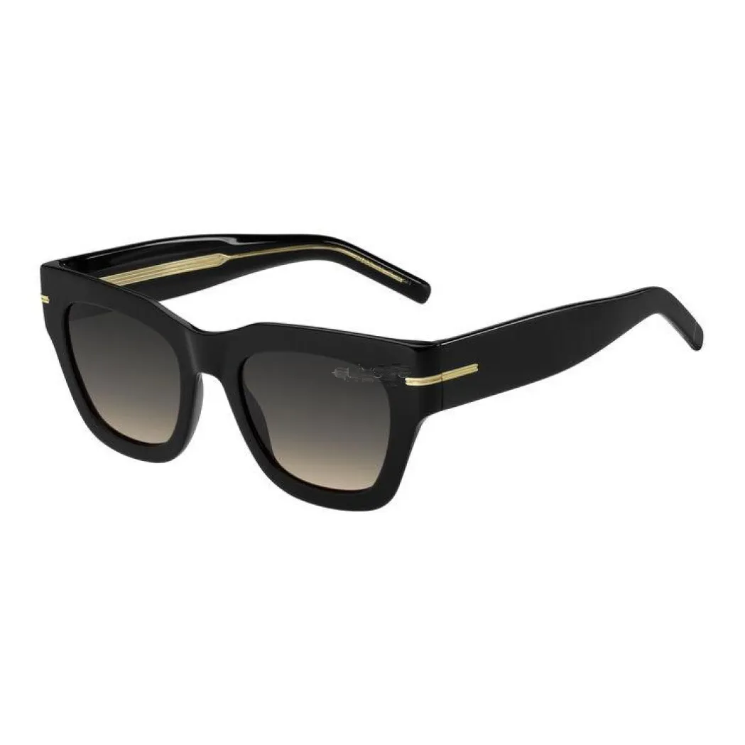 HUGO BOSS Eco Acetate Square Sunglasses Women's Black