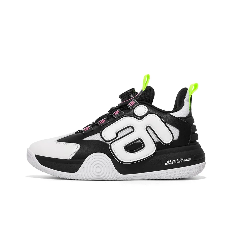 IVERSON Basketball Shoes Unisex Low Top Black White Pink