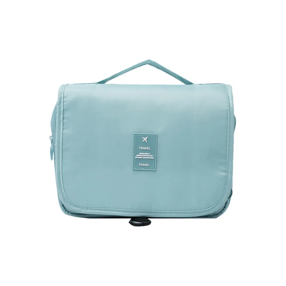 Boniu Nylon Makeup Bag Storage Bag Small Size Unisex Lake Blue/Pink/Gray/Navy Blue/Beige