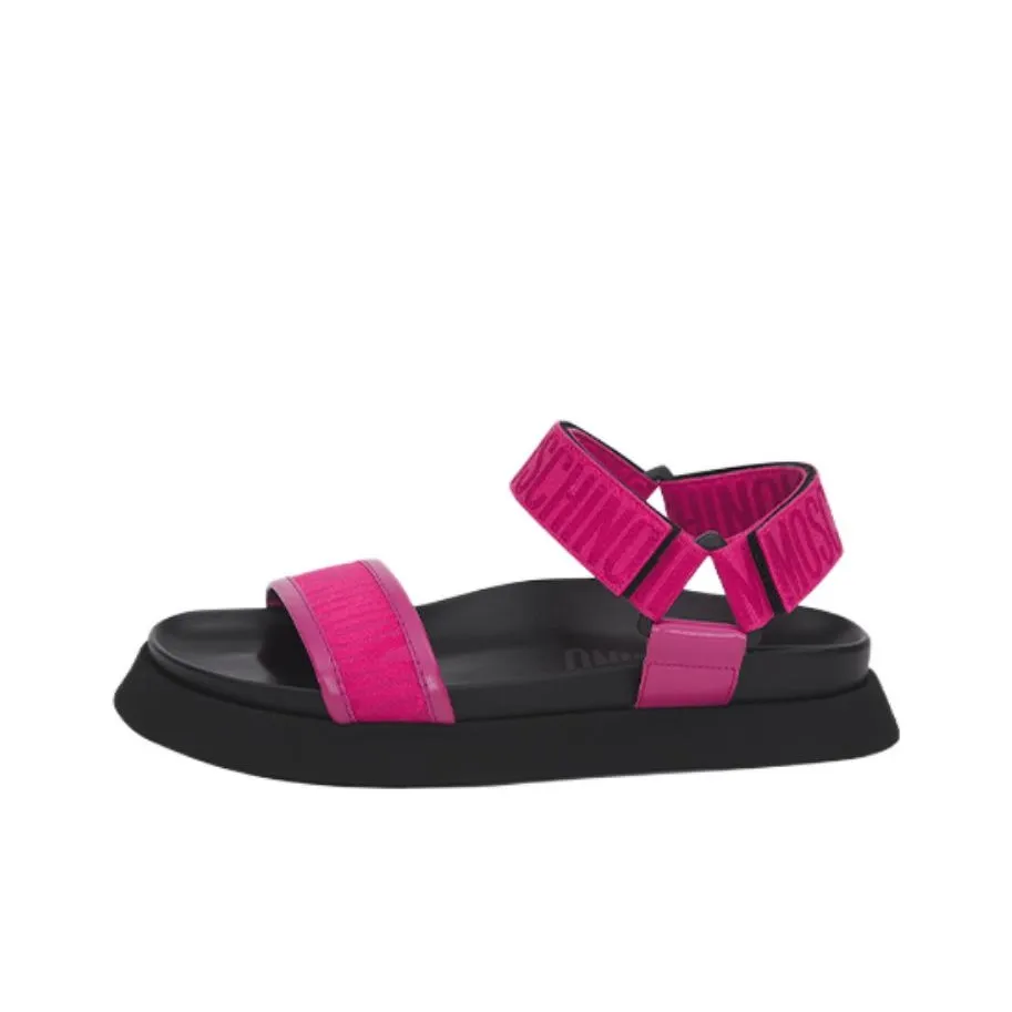 MOSCHINO One Ремешок Сандалии Женские Розовый Красный