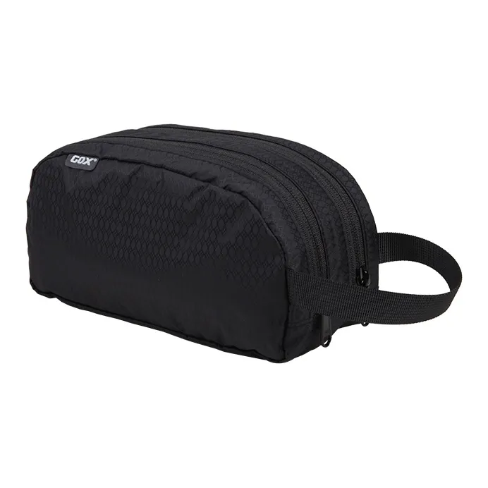 GOX Nylon Wet/Dry Separation Double-Layer Toiletry Bag Medium Size Unisex