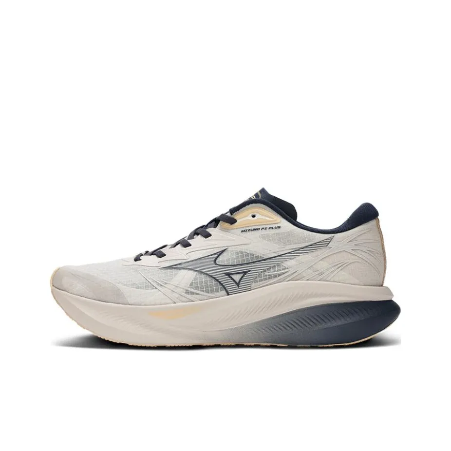 Mizuno PI PLUS Lightweight Cushioning Breathable Slip Resistant Low Top Casual Shoes Unisex Dark Gray blue