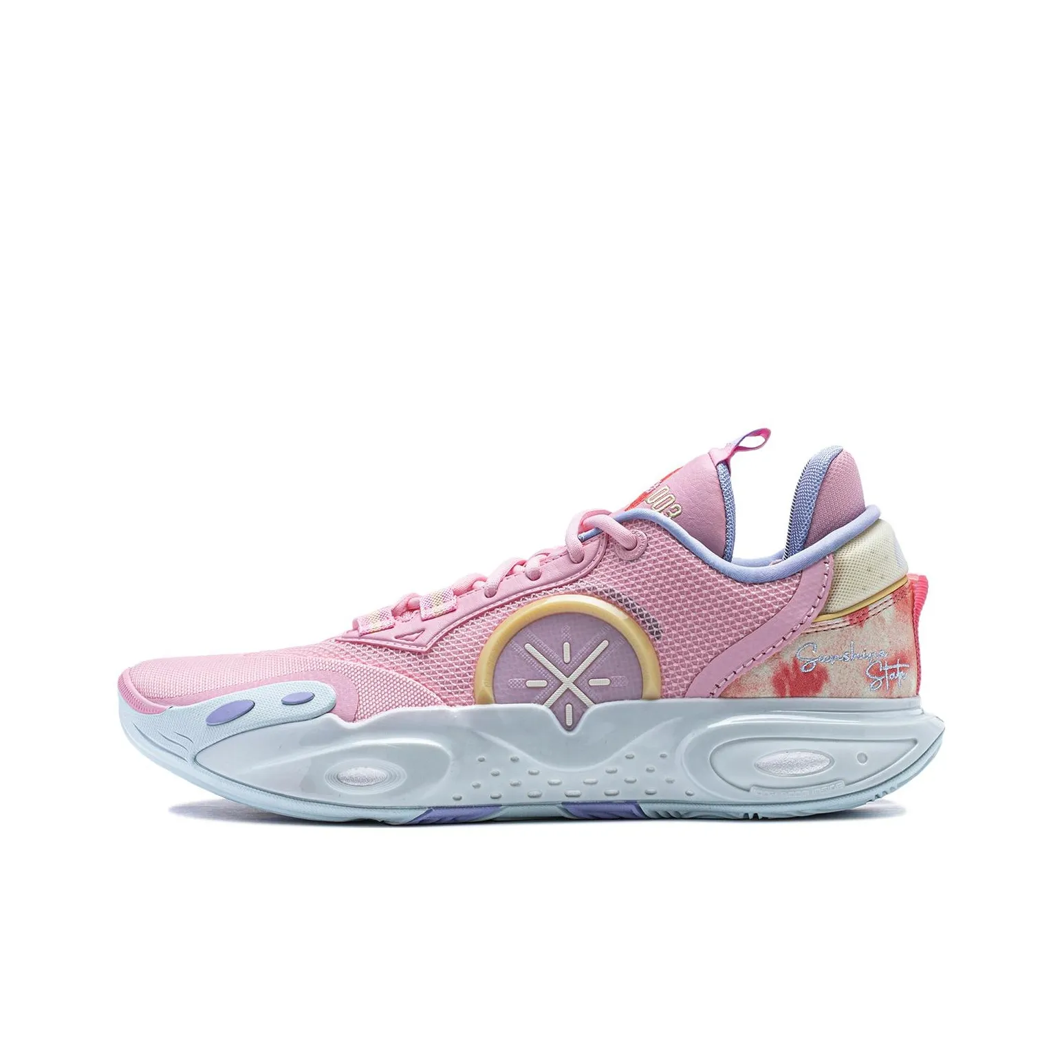 LiNing All City 12 Anti Slip And Wear Resistant Support Lightweight Rebound Basketball Shoes Men's Pink