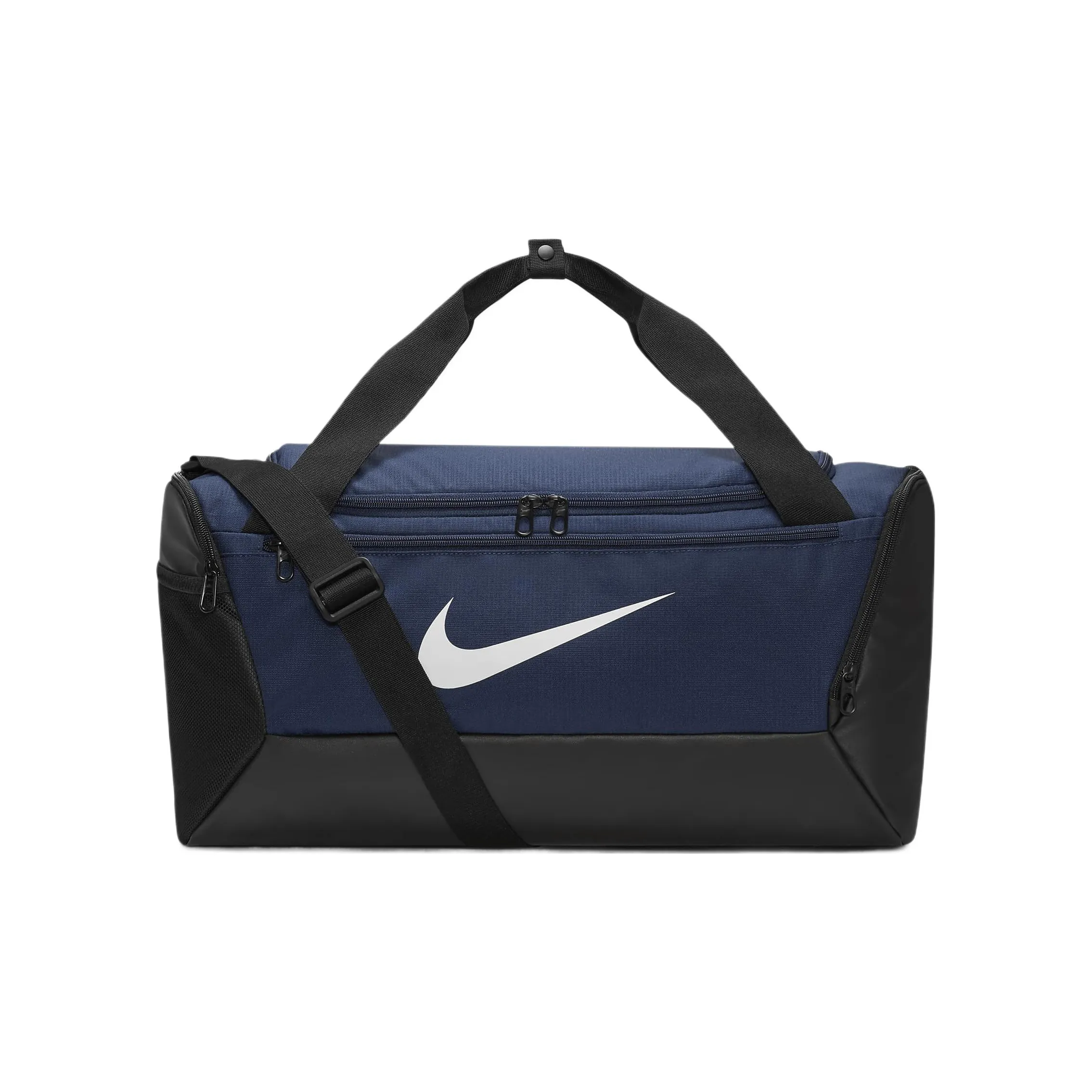 Nike Polyester Training Luggage Bag Gym Bag Small Size Unisex Midnight Marine Blue & Black & White