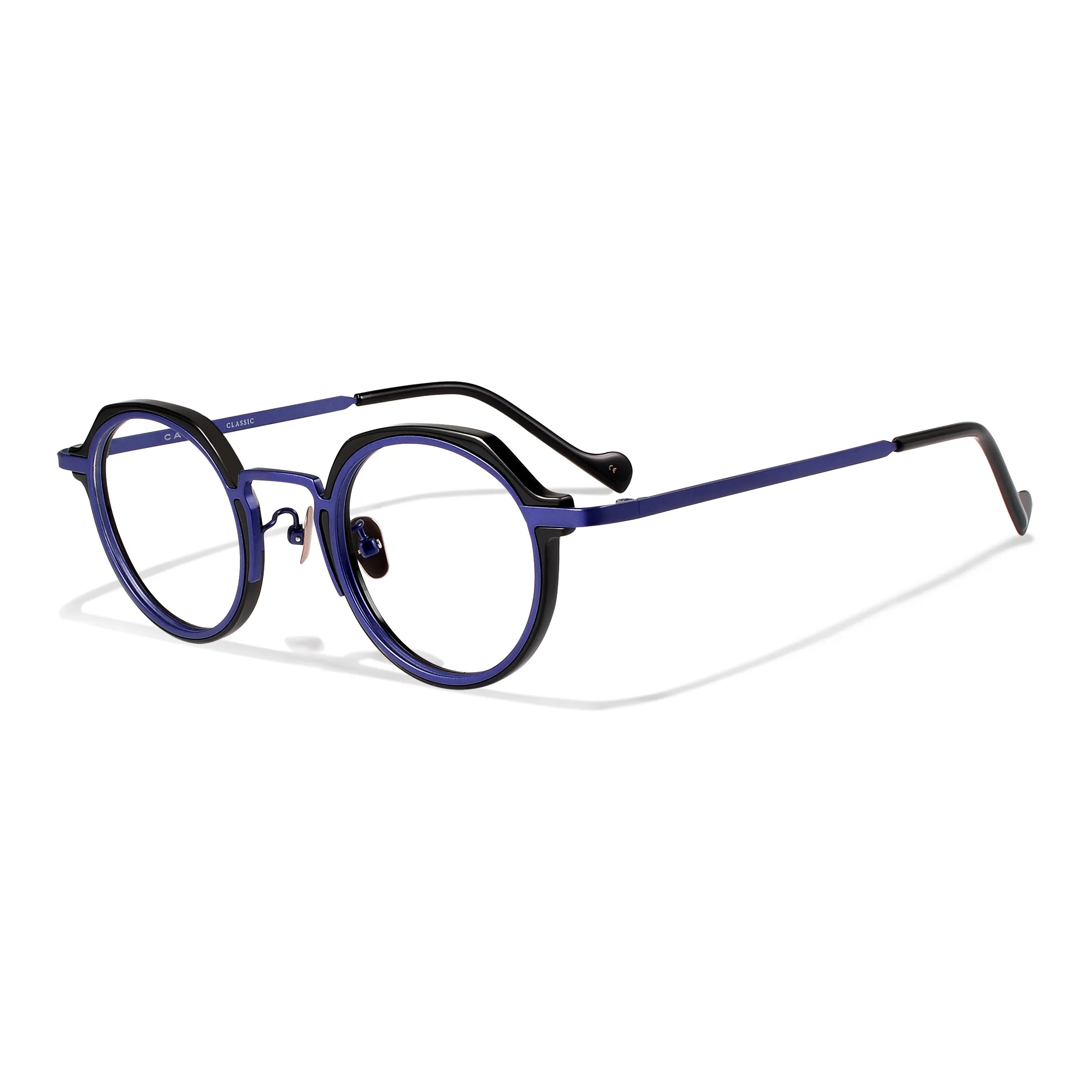 Апрель β-титан Пластиковая оправа Круглый Стекло с рецептом Унисекс