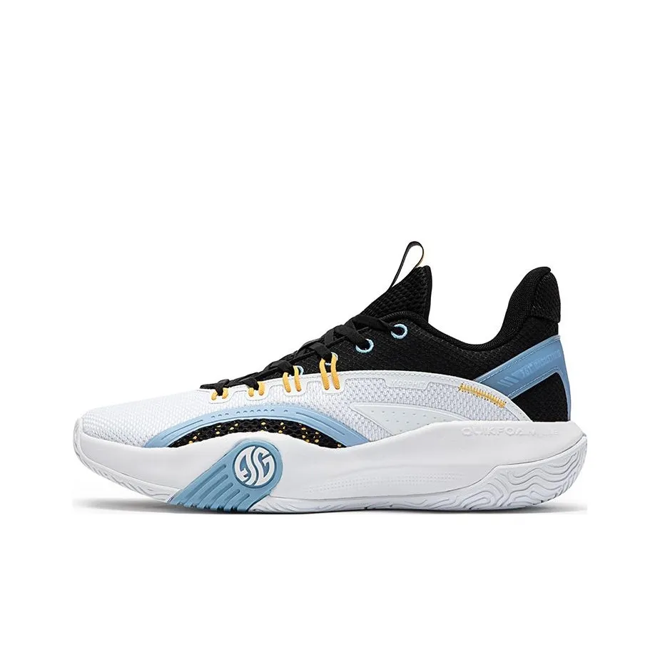 361° Низкий топ баскетбольные кроссовки мужские белые черные