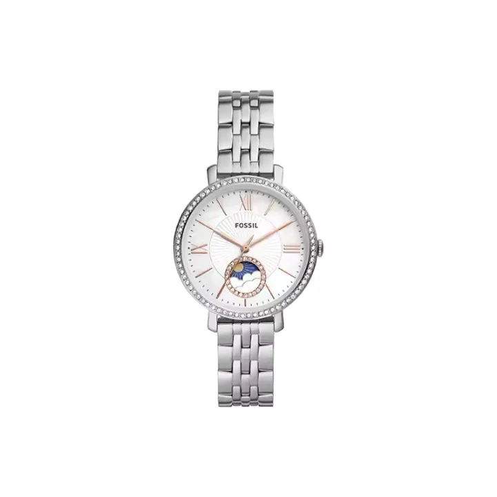 FOSSIL Наручные часы Кварцевый механизм Нержавеющая сталь Ремешок 36 мм Белый циферблат Женские часы