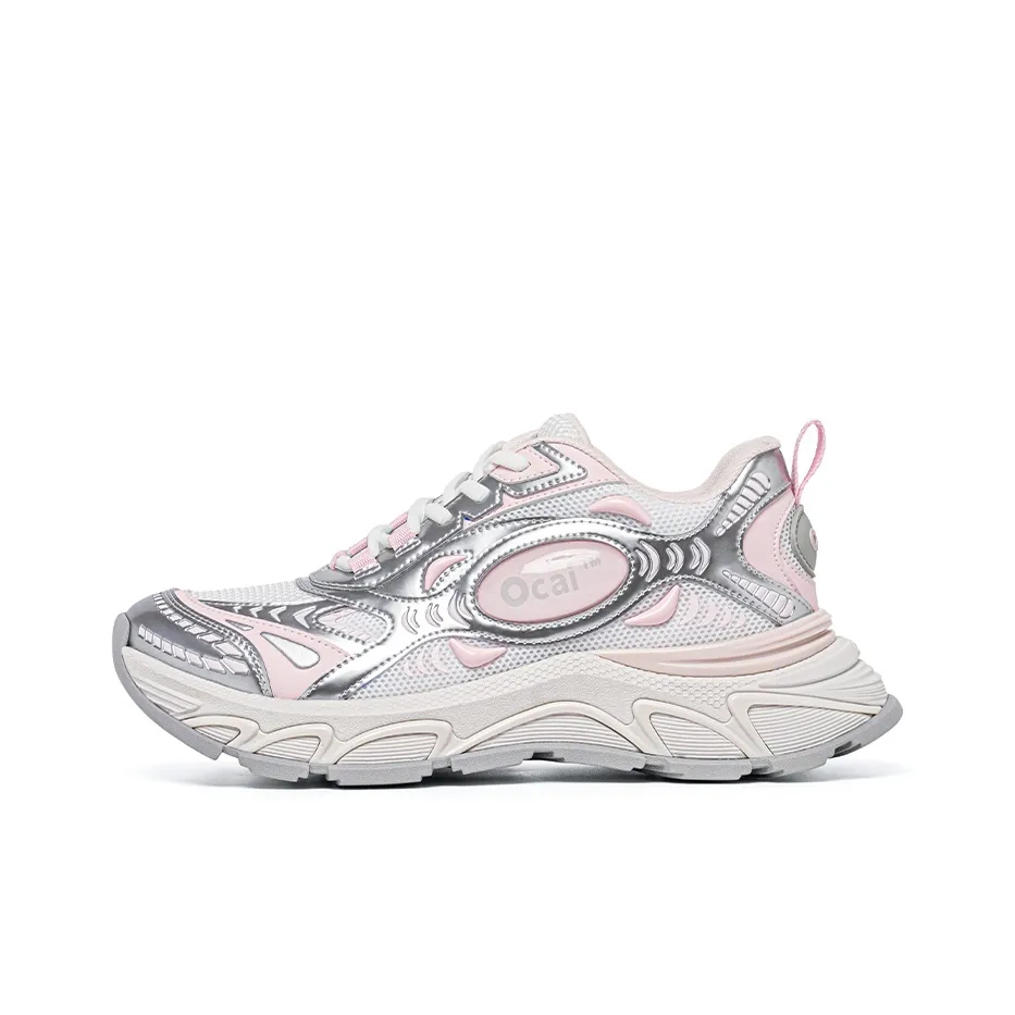Ocai Low Top Running Shoes Unisex Cherry Blossom Silver Pink