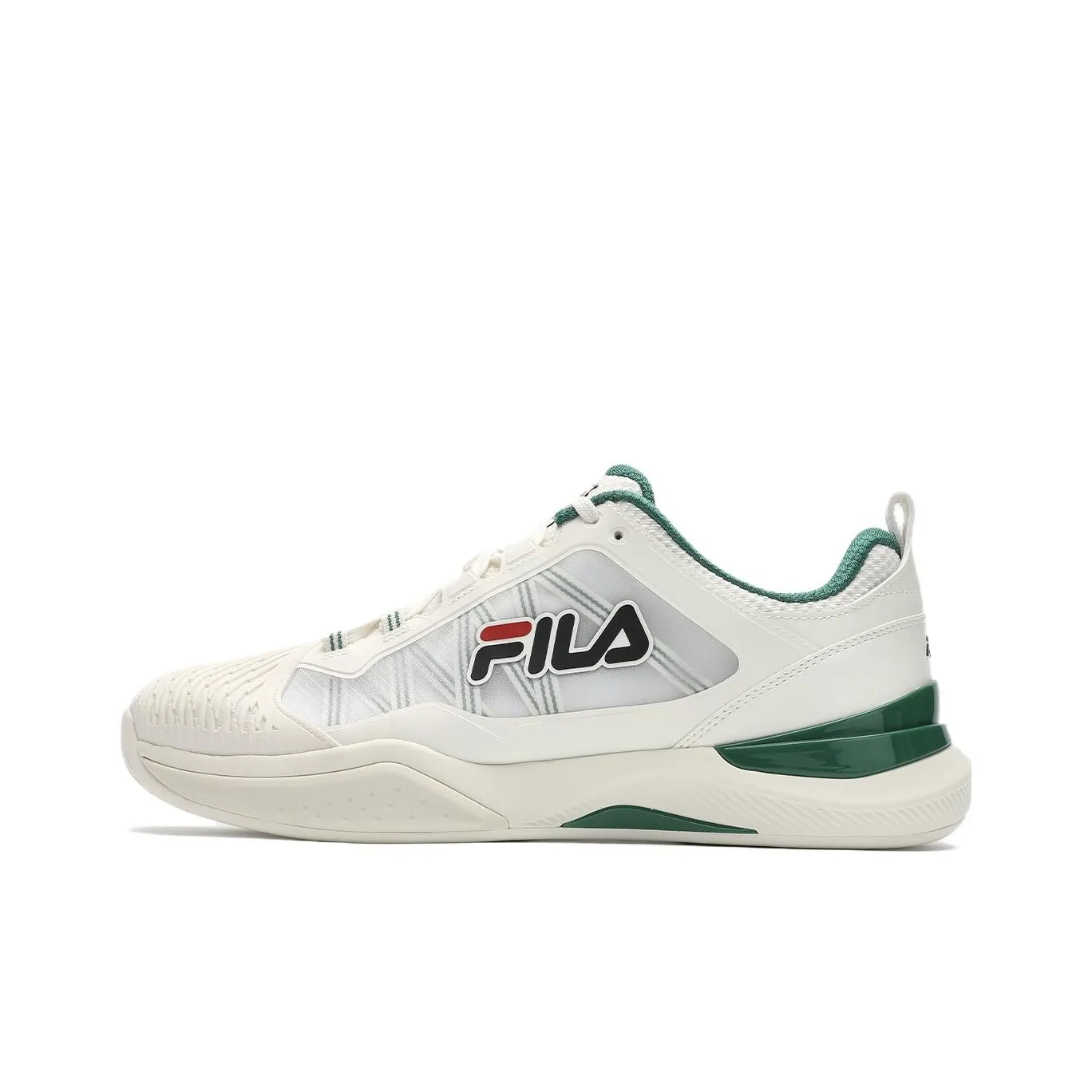 FILA SPEED SERVE Breathable Coverage Support Low Top Tennis Shoes Men's White Green