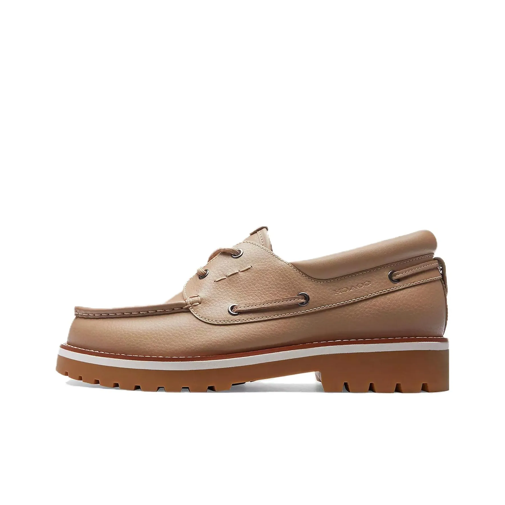COACH Boat Shoes Men's Taupe