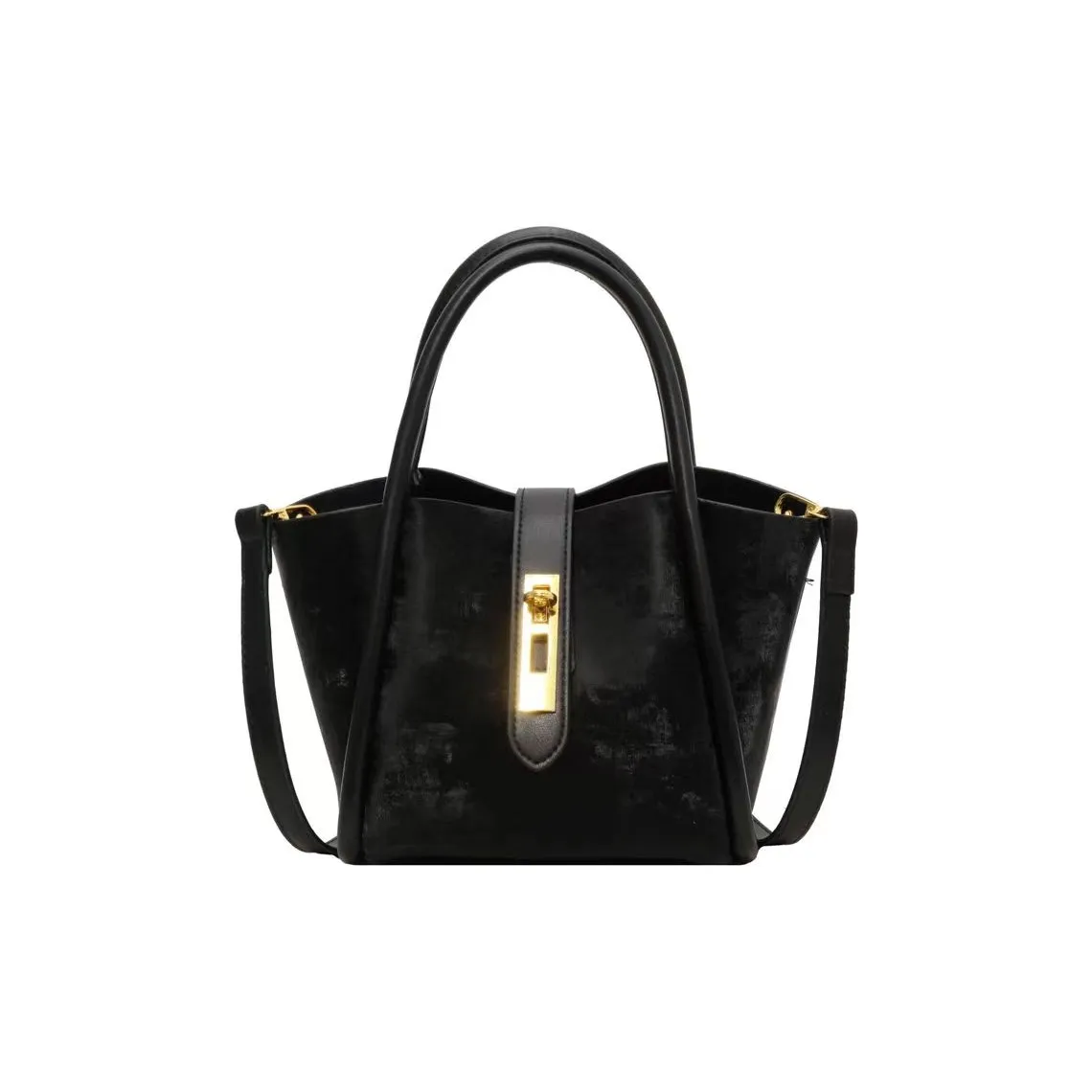 NOMK PU Mother Daughter Bucket Bag, Crossbody Bag, Handbag Regular Women's Black/Brown/Coffee