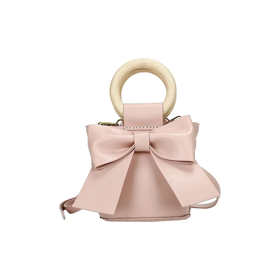 Bywhich ПУ (полиуретан) Ручная сумка Сумка через плечо Сумка-ведро Стандартная Женская Розовая Белая