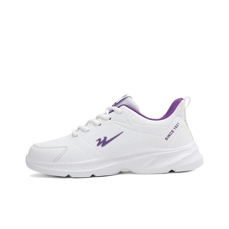 Binary Low Топ Беговые кроссовки Женские Белые Фиолетовые