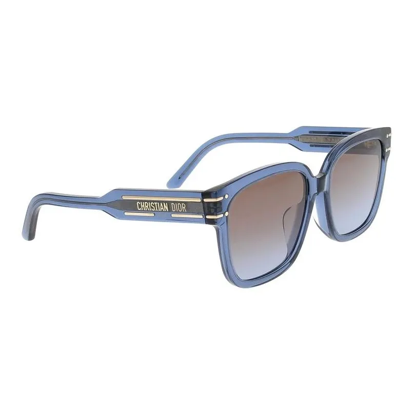 DIOR Acetate Square Sunglasses Women's Blue