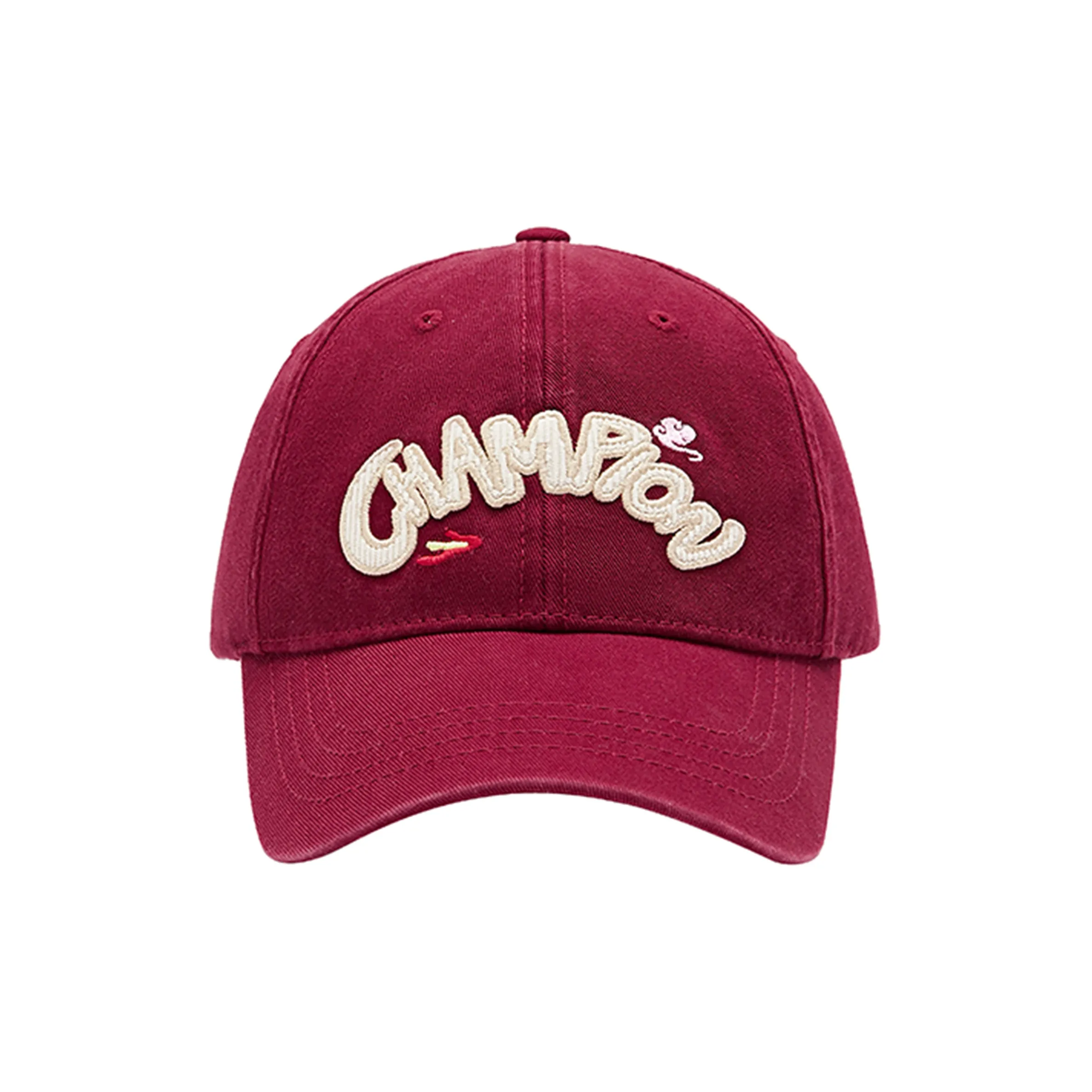 Champion Хлопковые кепки унисекс красного цвета