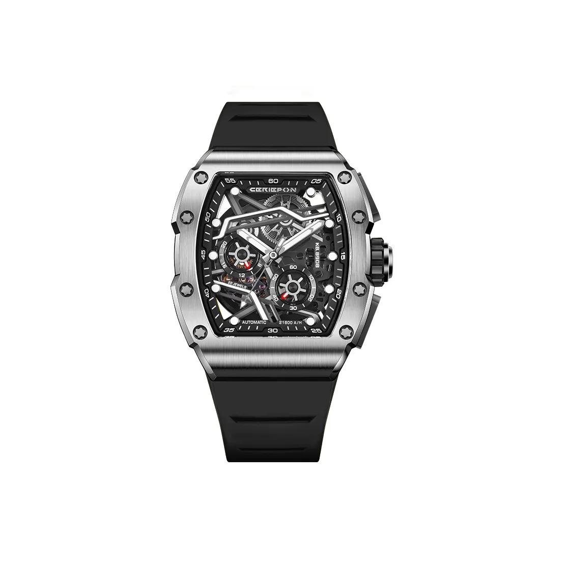 CERIEPON Механические Мужские Часы 49мм*42мм*13мм Черные