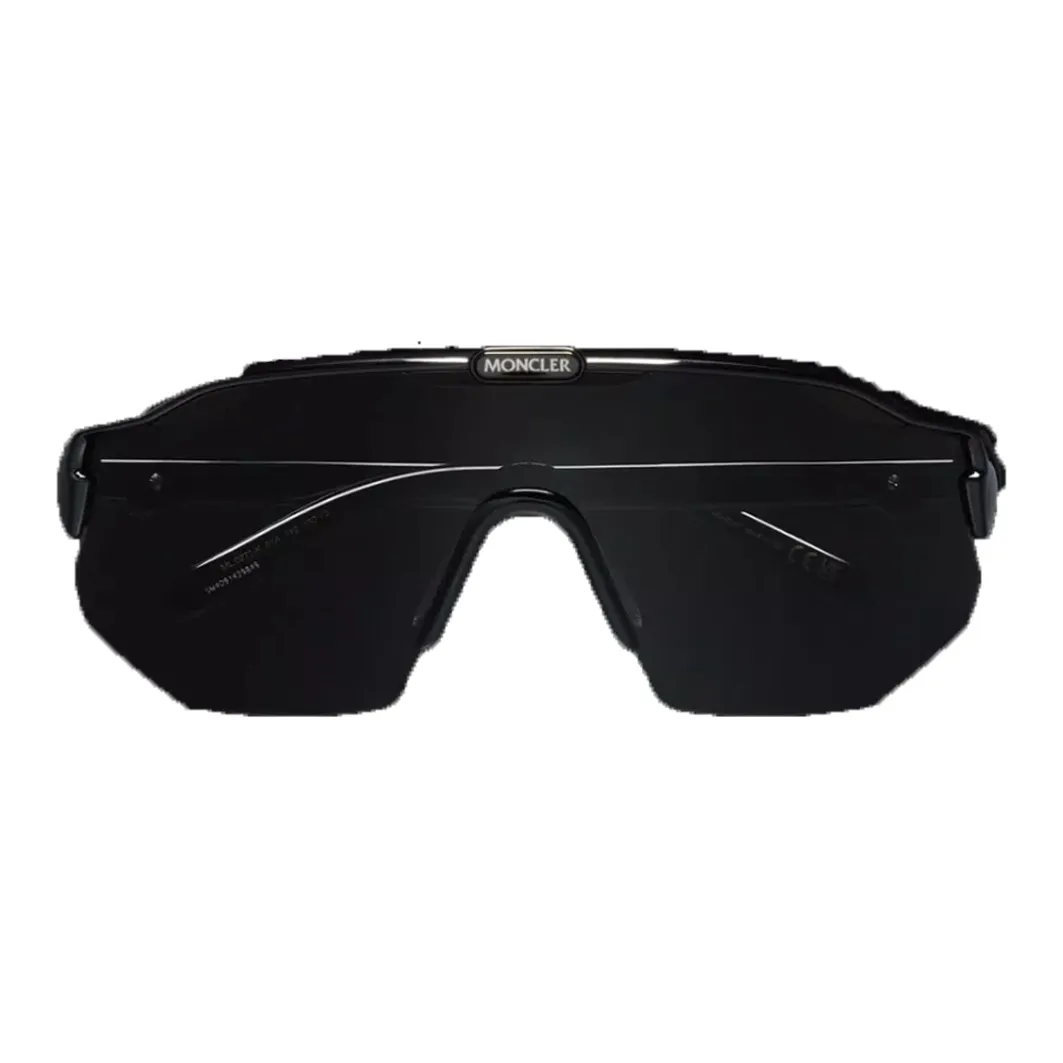 Moncler Injection Molding Irregular Shape Sunglasses Women's Black