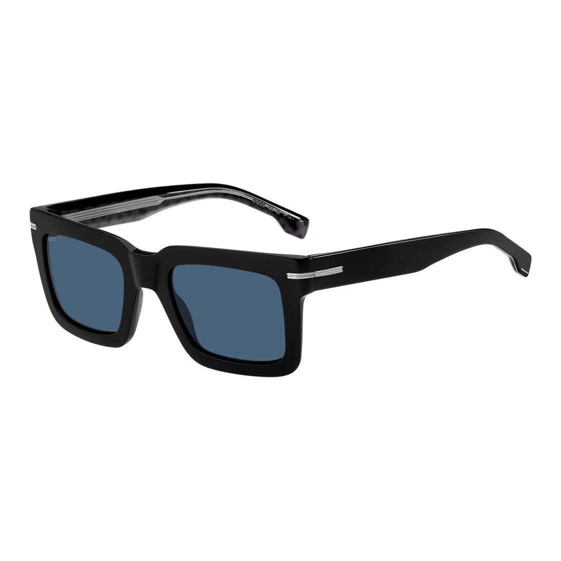 HUGO BOSS Plastic Rectangular Sunglasses Unisex Black