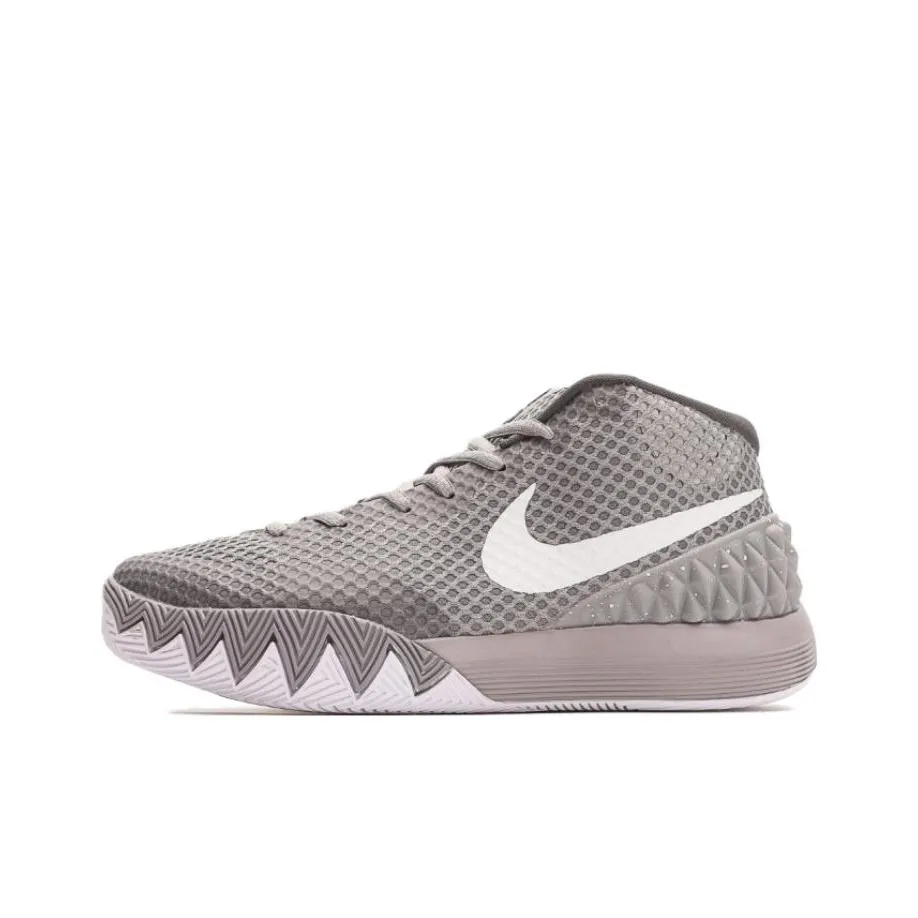 Nike Kyrie 1 Wolf GREY Non Slip Lightweight MID Баскетбольные кроссовки для игры Men's