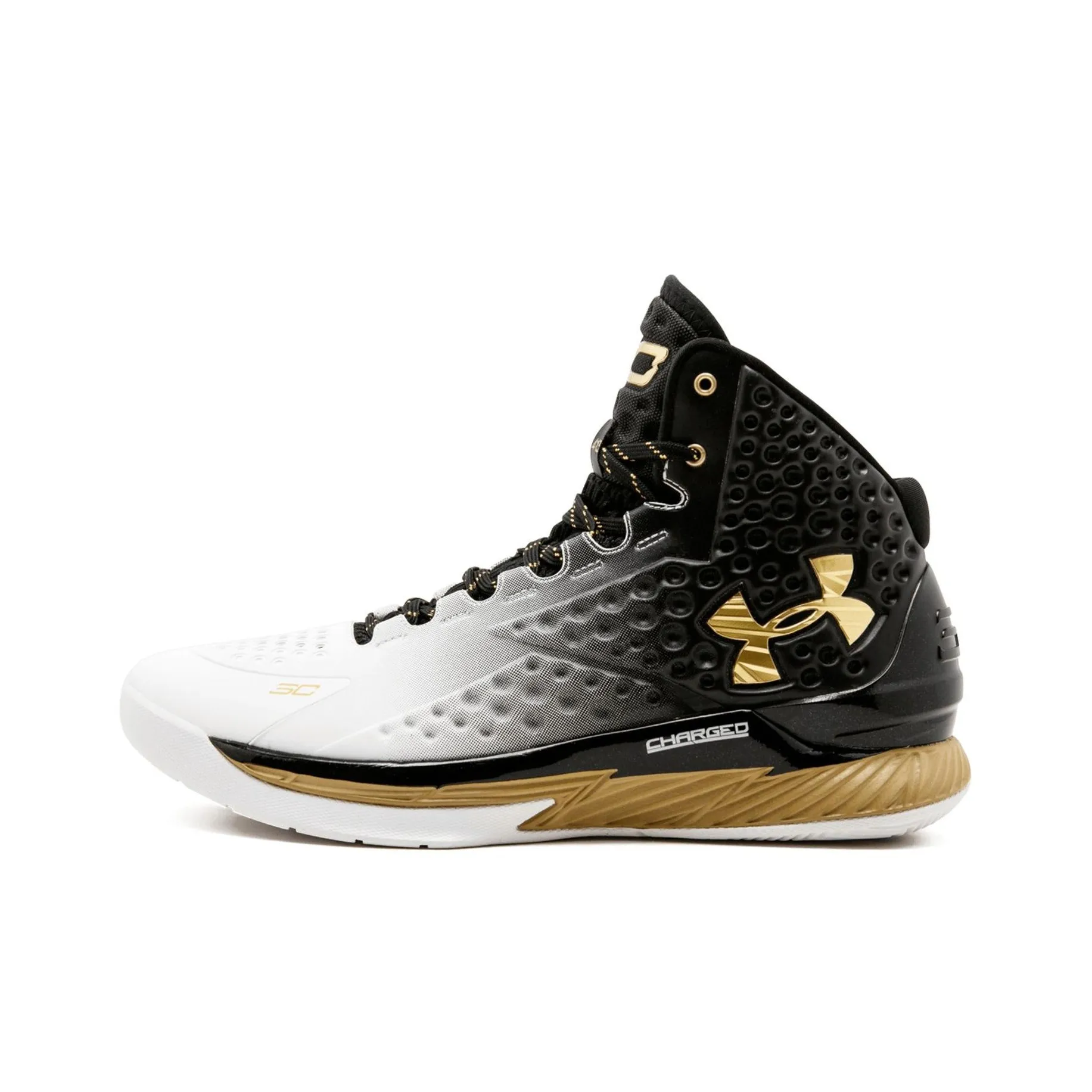 Under Armour Curry 1 MVP Under Armour Curry High Топ Баскетбольные кроссовки для игры Мужской Градиентный серый