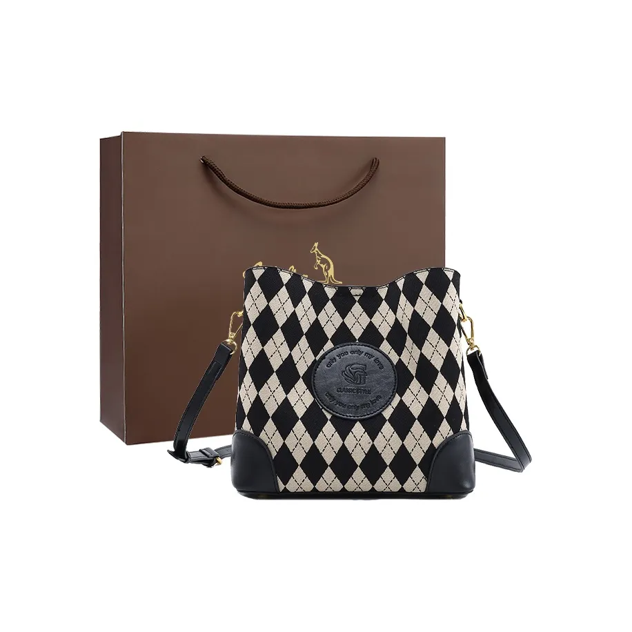 AUGTARLION Искусственная кожа ведрообразная сумка сумка через плечо женская черная