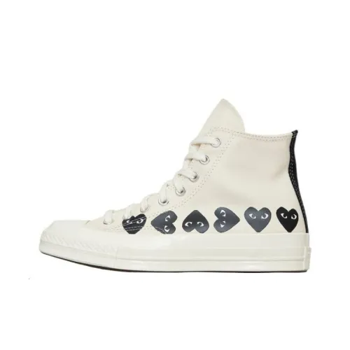 CDG Play Кроссовки для скейтбординга High Top Белые Унисекс