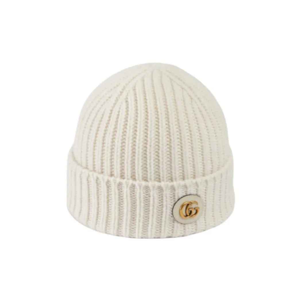 GUCCI Wool Cashmere Hat With Double G