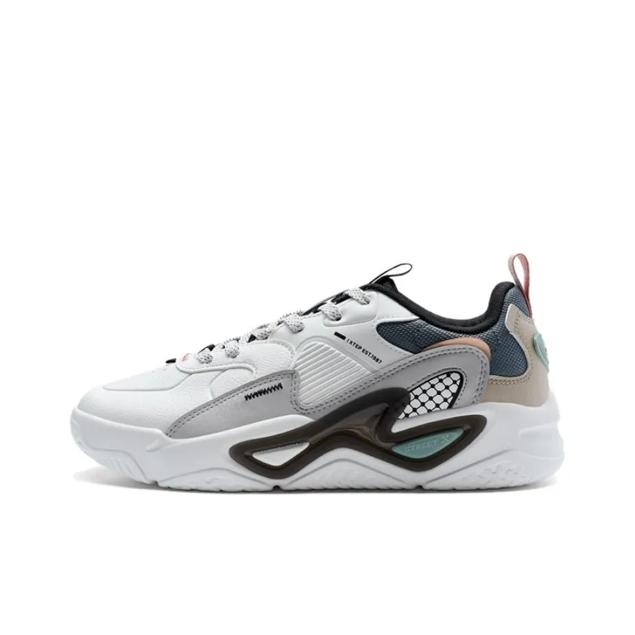 XTEP Undercurrent 3.0 Low Top Skateboard Shoes Men's White Gray