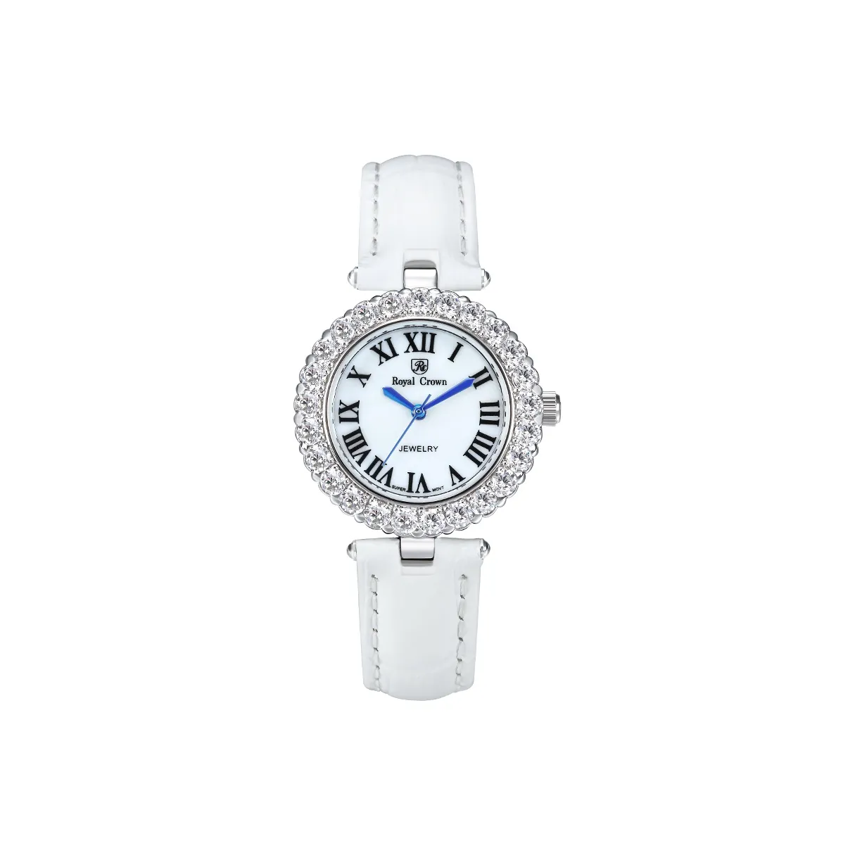 ROYAL CROWN RC Кварцевый механизм Женские часы 29мм*14мм*6мм Белый