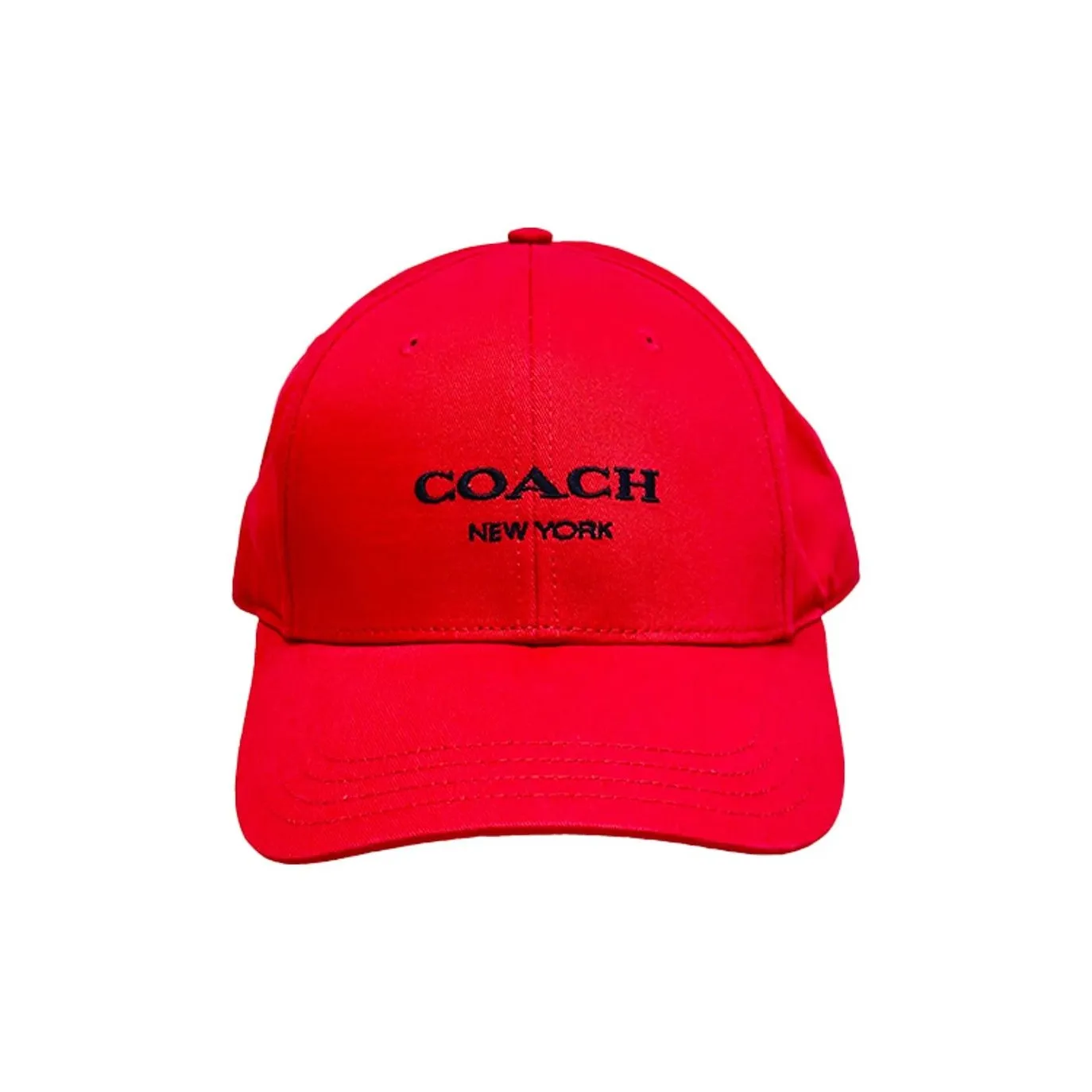 COACH Cotton Baseball Caps Women's Red