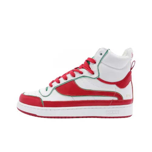 JACLAR Винтажные баскетбольные кроссовки High Top Красный/Белый Унисекс