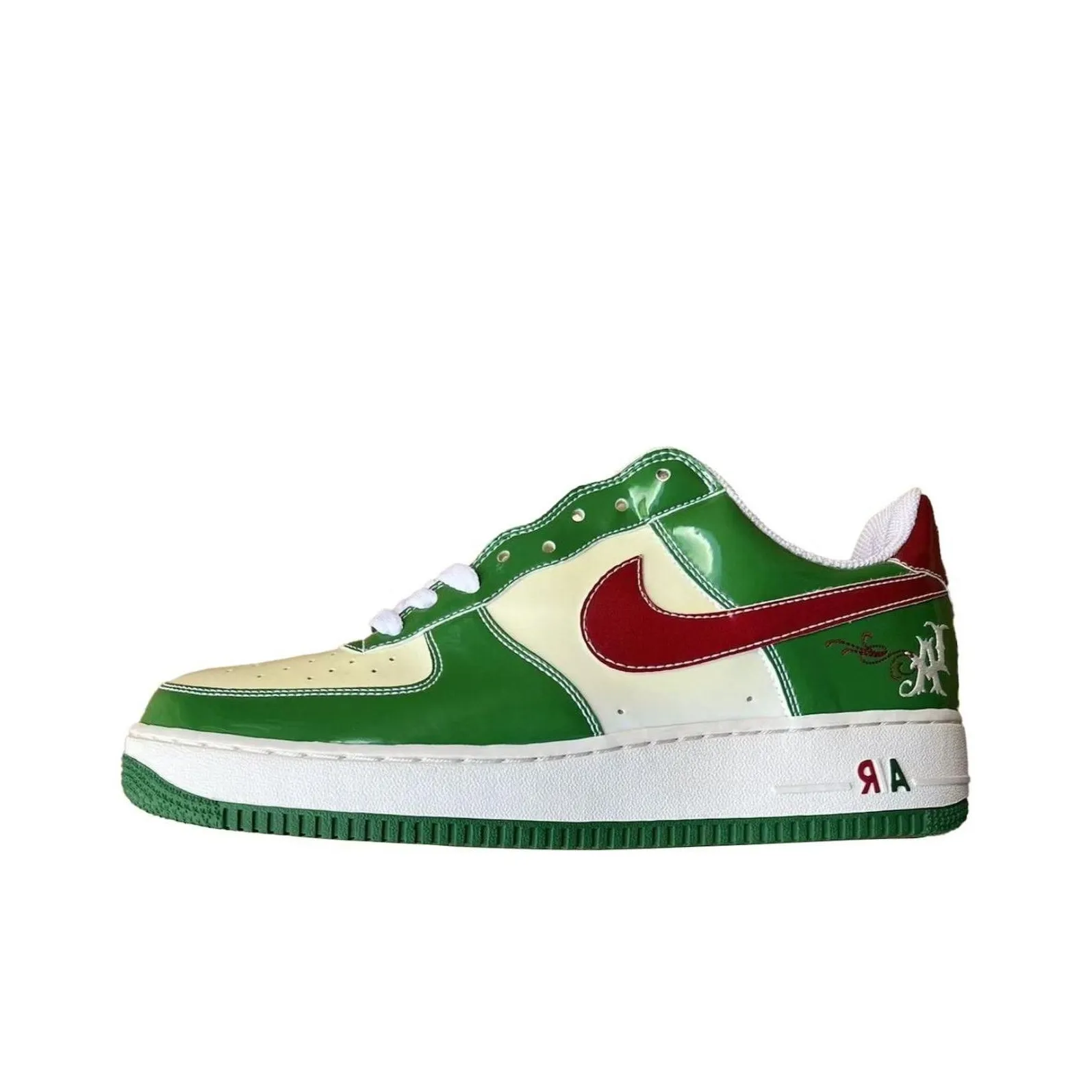 Nike Air Force 1 Low ' White Classic Green Varsity Red'