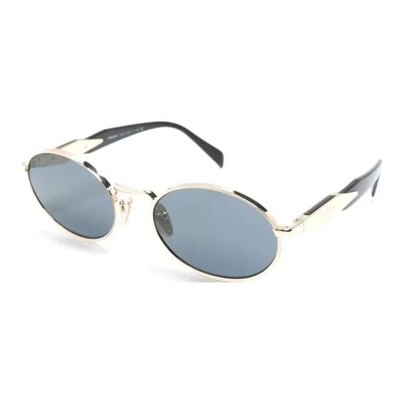 PRADA Eyewear Logo engraved Oval frame Sunglasses