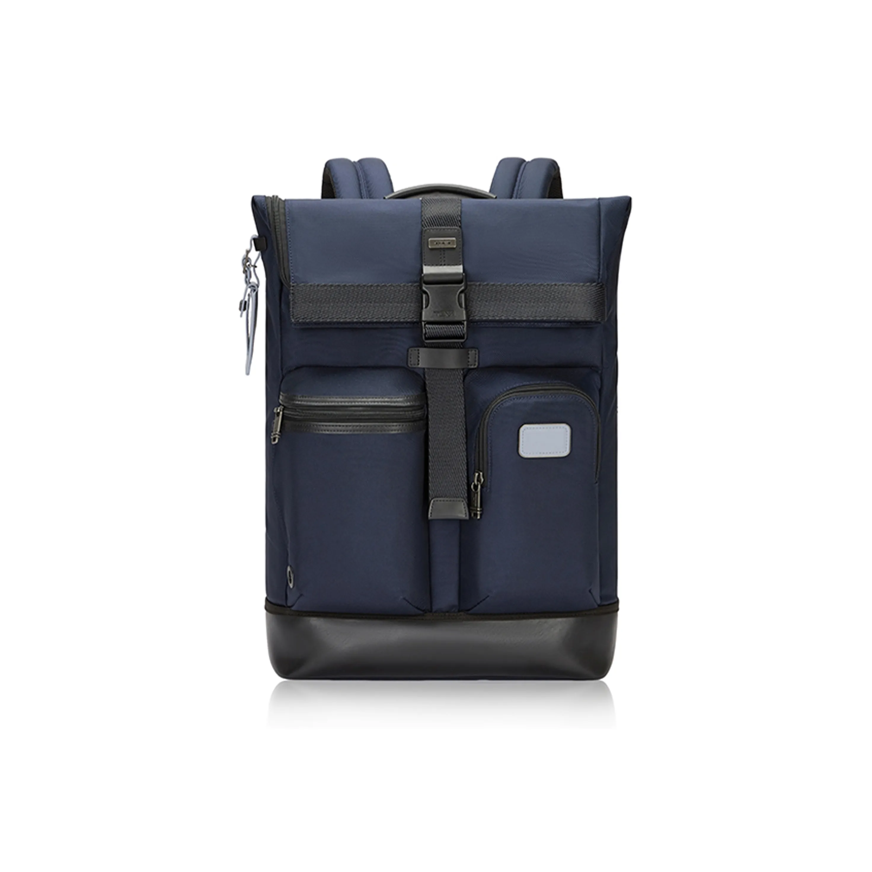 TUMI Ballistic Nylon With Cow Leather Backpack Tubas Men's Indigo