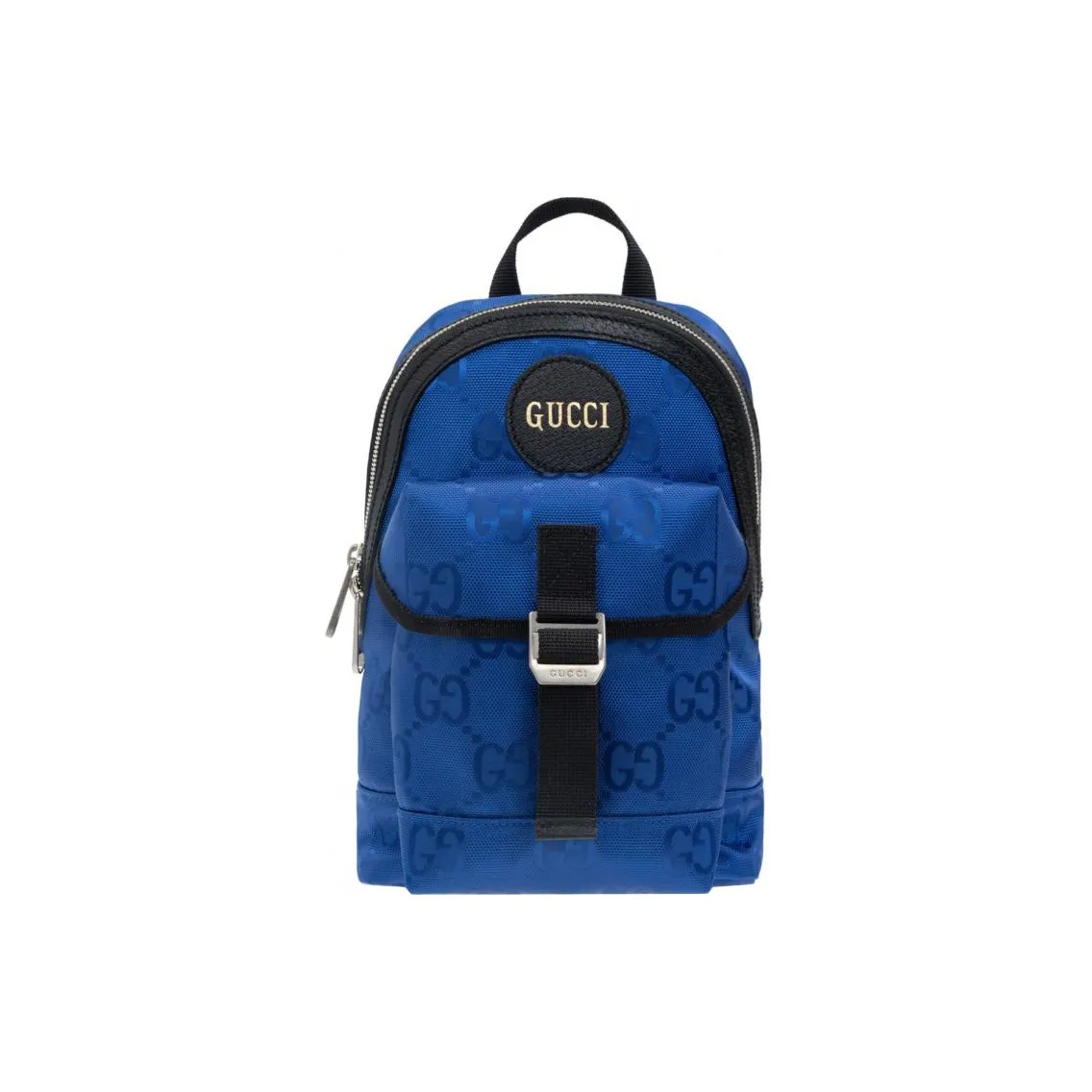 GUCCI Off The Grid Recycled Nylon With Patchwork Leather Handbag Shoulder Bag Crossbody Bag Men's Blue