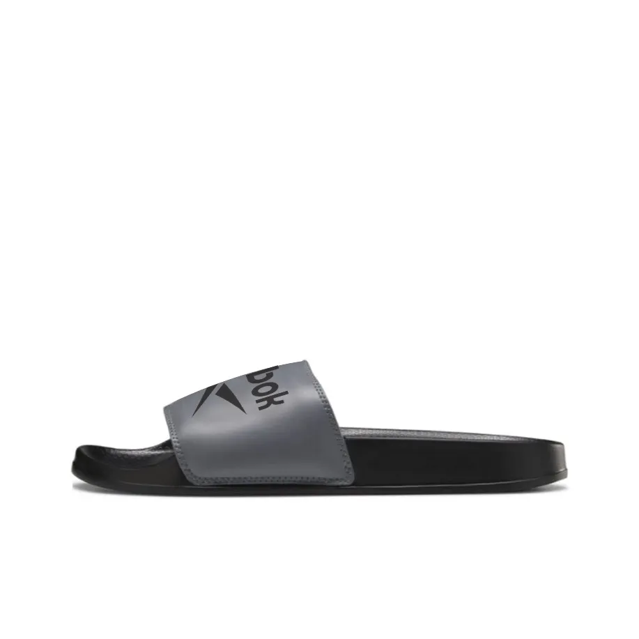 Reebok Classic Slides Outdoor Stylish Sports Slippers Silver Gray Colorblock