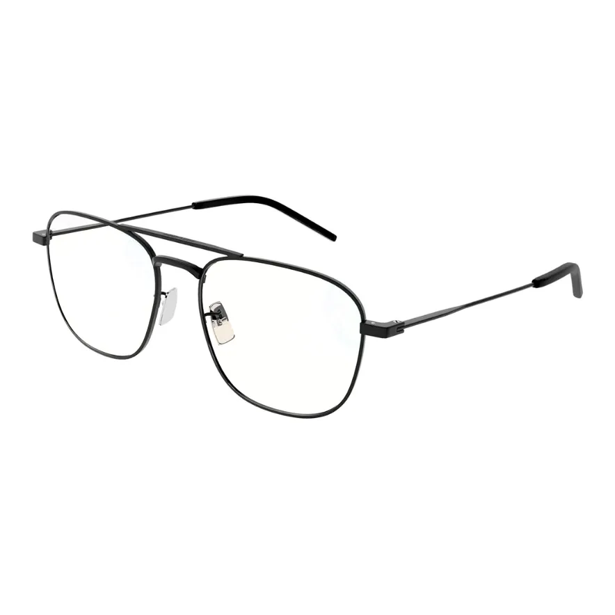 SAINT LAURENT Металл Aviator Оправы для очков Мужской Черный
