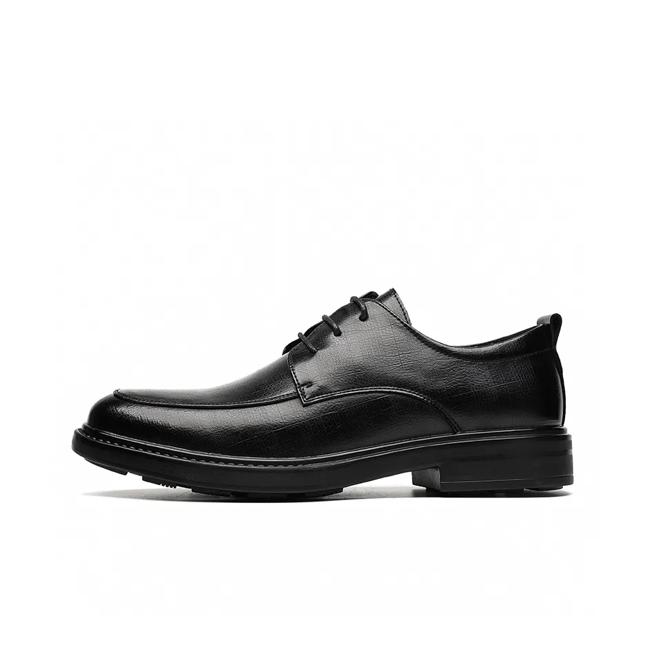SHUPATE Dress Shoes Men Low-Top Black